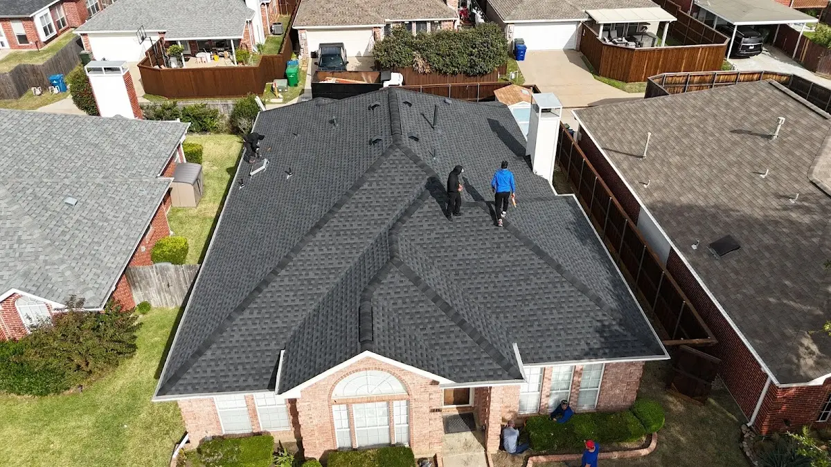 Slate & Tile Roof Repair work in progress on a Oakland property